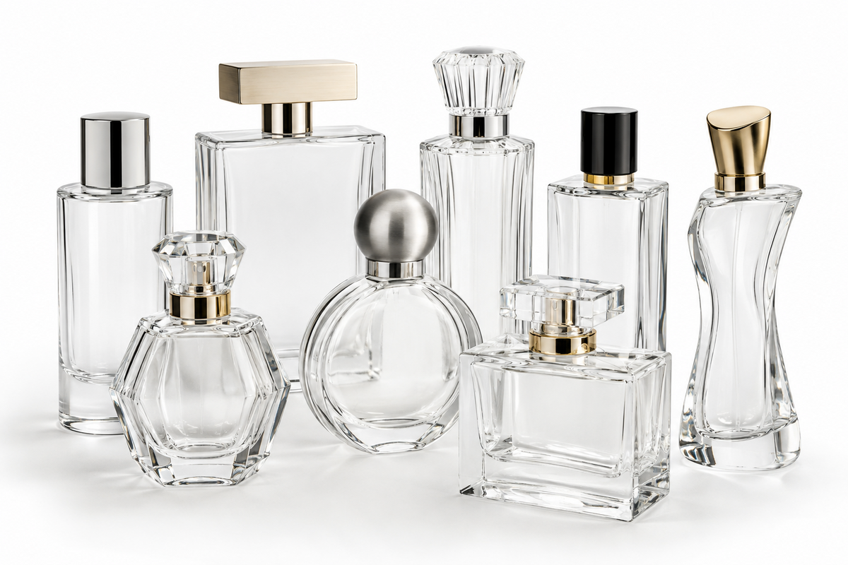 Glass perfume bottles from a professional supplier