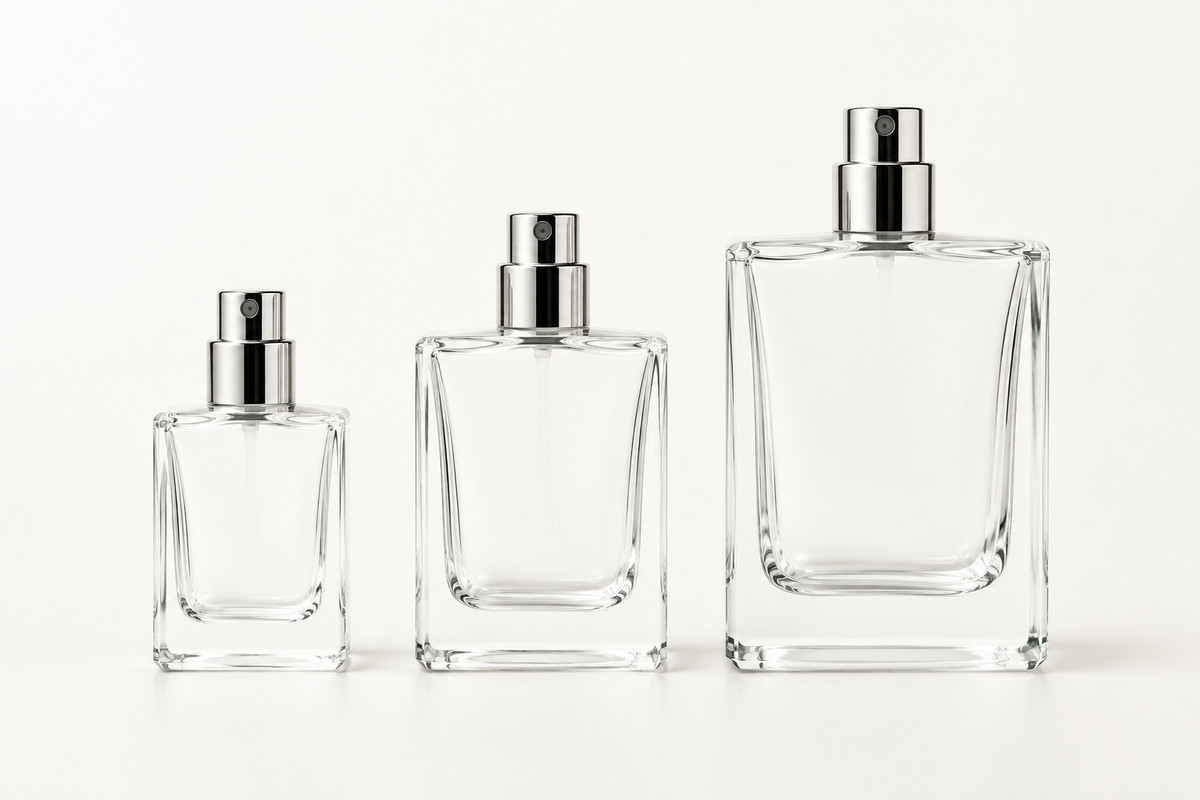 30ml 50ml and 100ml glass perfume bottles for fragrance packaging