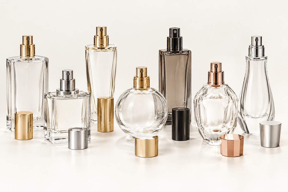 Perfume bottle neck size and pump cap compatibility