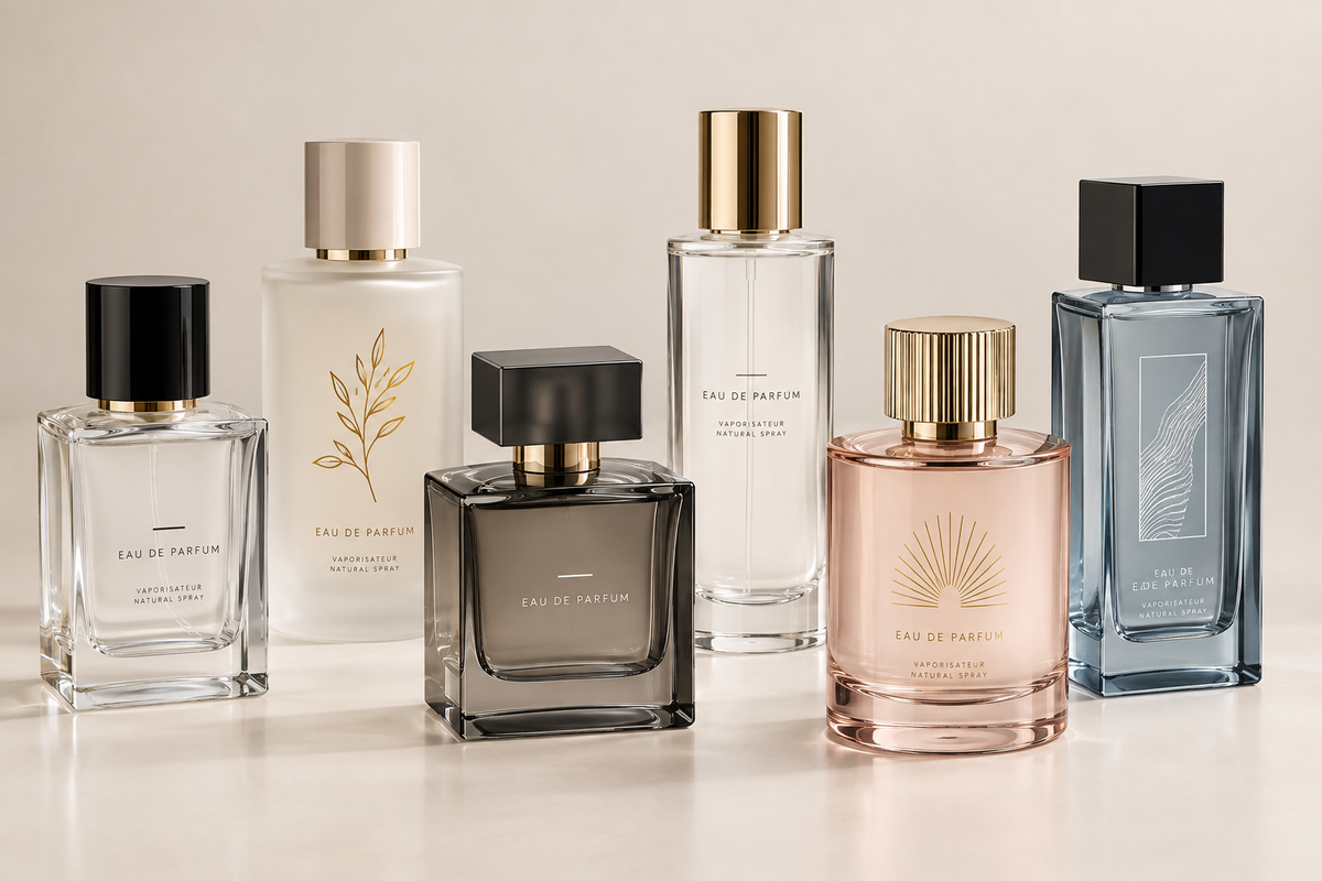 Perfume bottle printing and logo decoration for fragrance packaging
