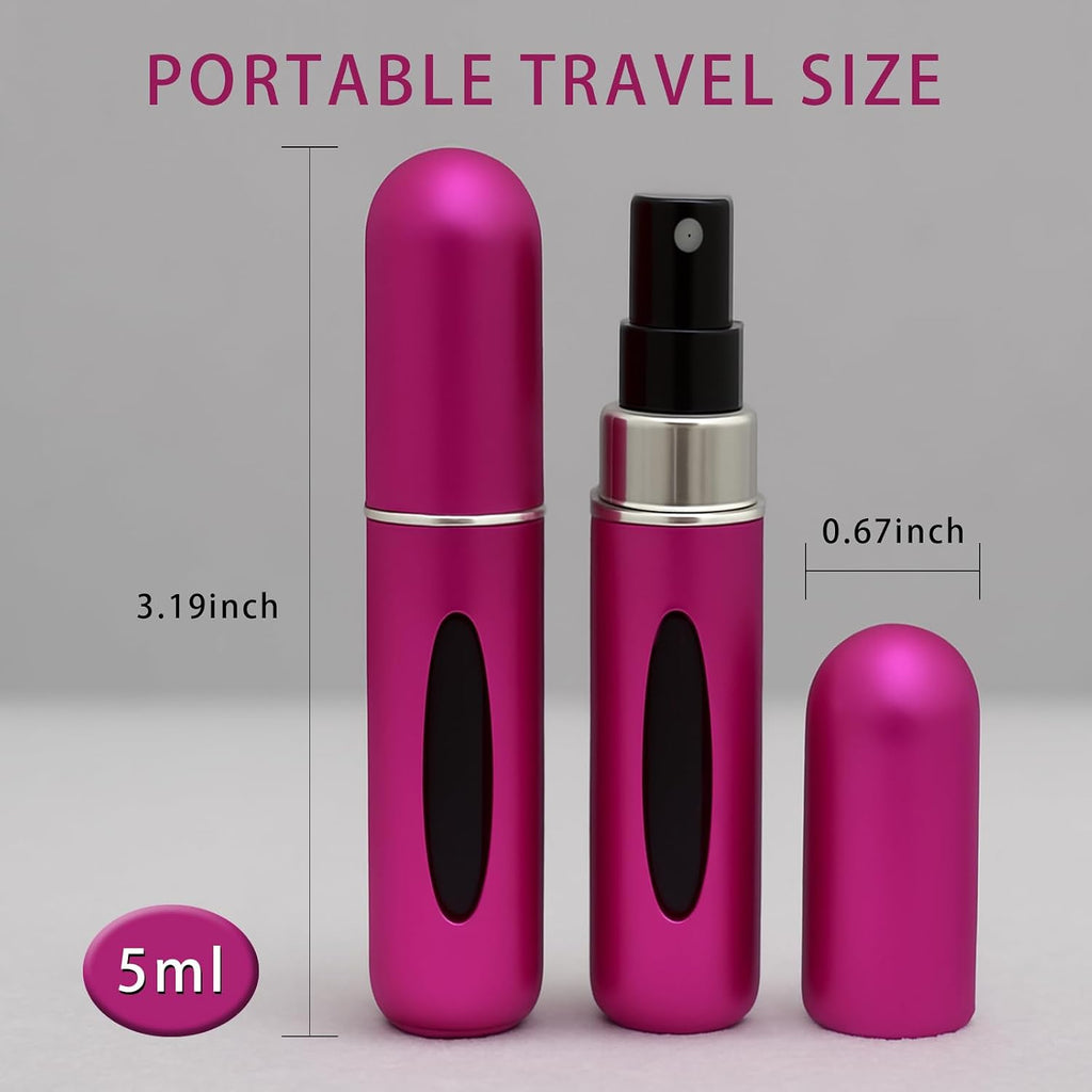Bottom-refillable aluminum perfume bottle in 5ml 8ml and 10ml